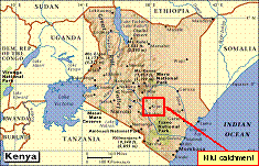 Kenya map