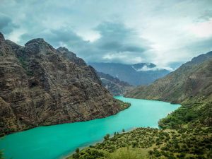 Toktogul reservoir, Kyrgyzstan